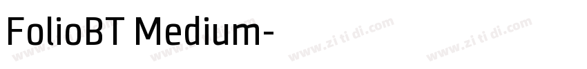 FolioBT Medium字体转换